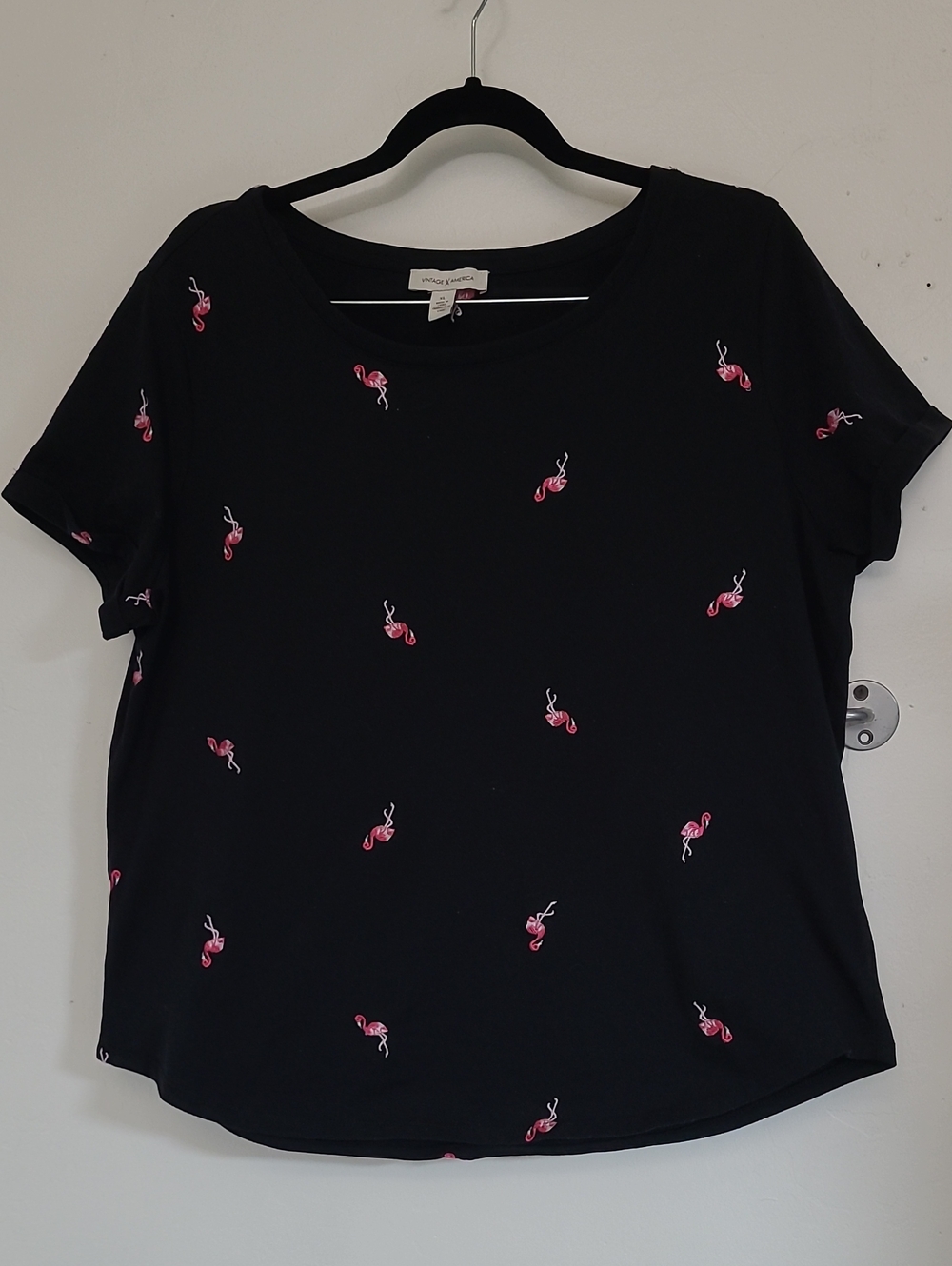 Vintage America Pink Flamingo Tee